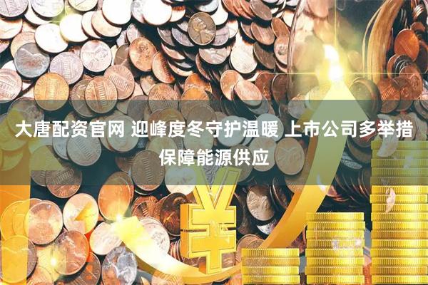 大唐配资官网 迎峰度冬守护温暖 上市公司多举措保障能源供应