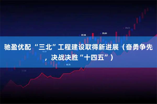 驰盈优配 “三北”工程建设取得新进展（奋勇争先，决战决胜“十四五”）